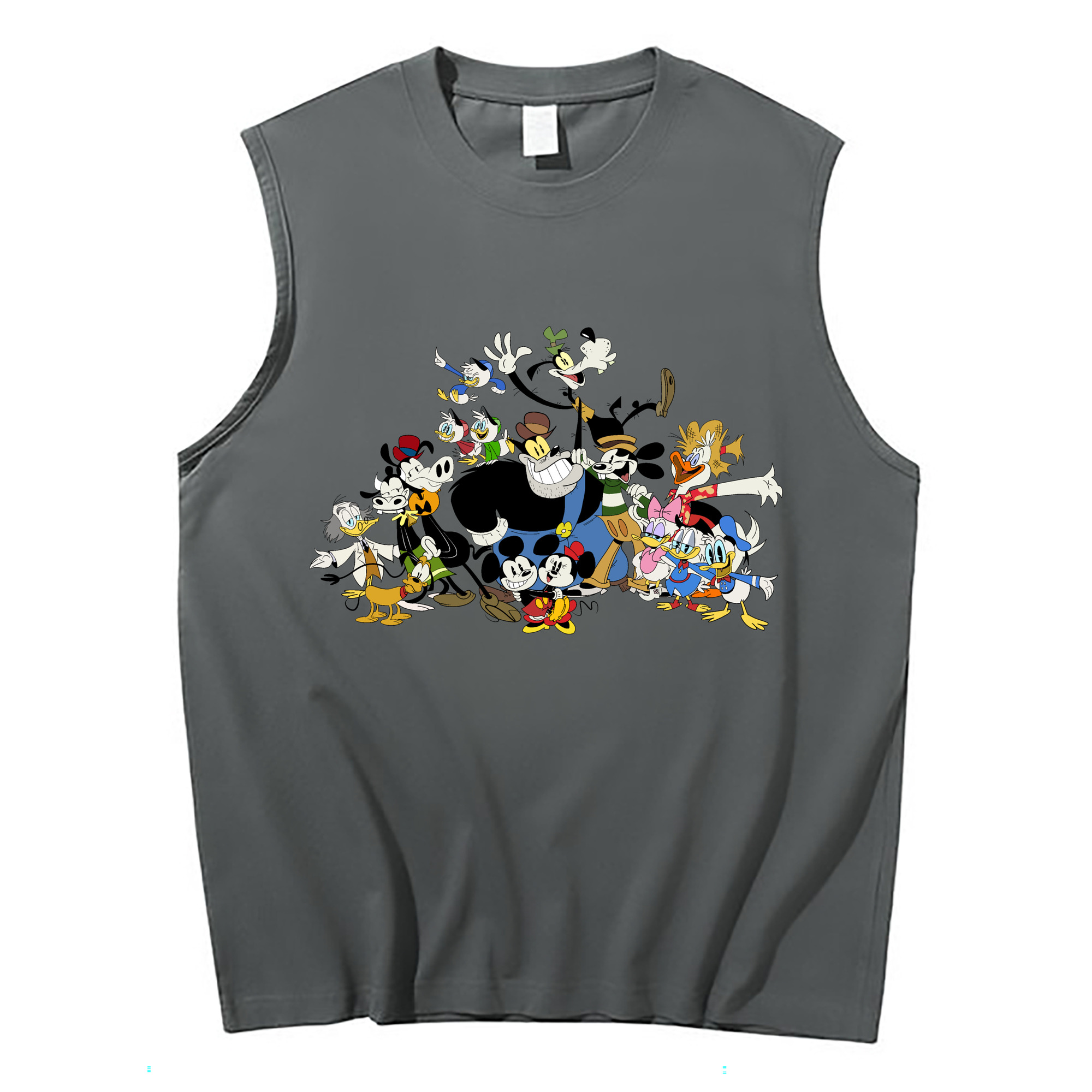 ミッキーマウス Mickey Mouse コットン100％タンクトップ（フロントプリント）